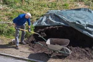 ...und dann in den Gartenbeeten verteilt